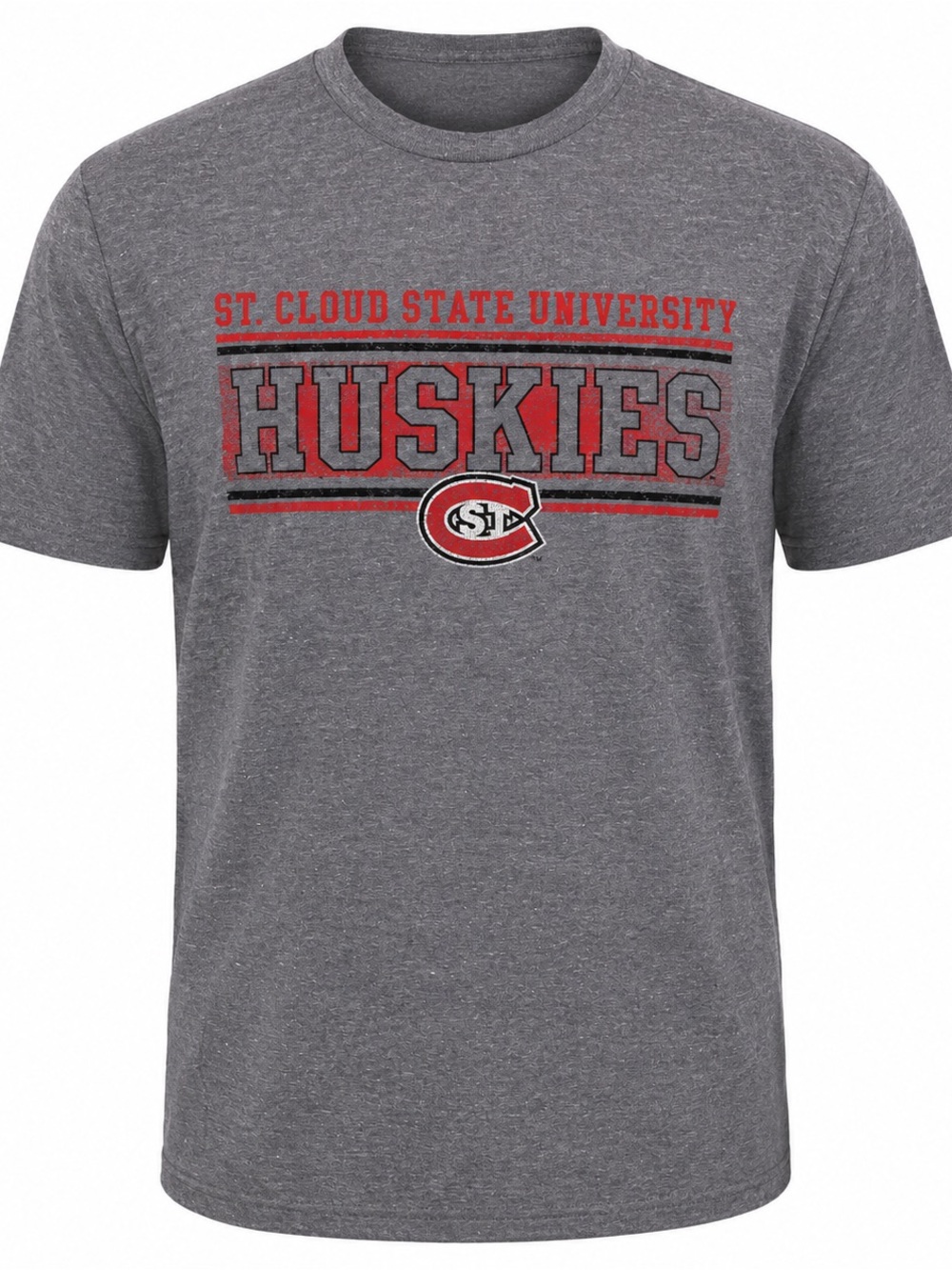 St Cloud State University Huskies T Shirt Gray Graphic Tee NWT L XL